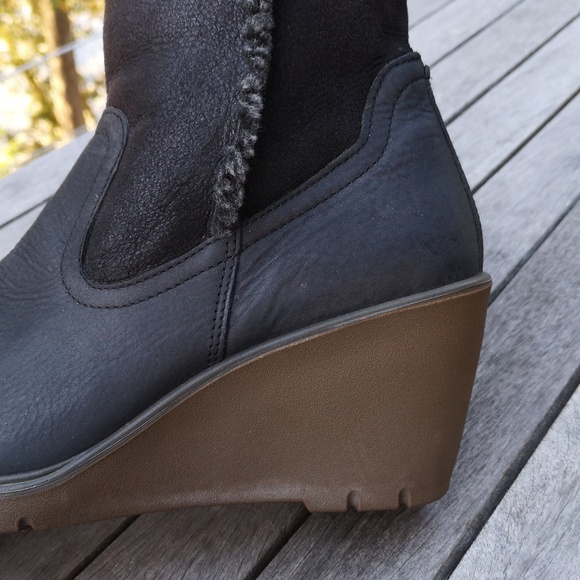 Ecco wedge-heeled winter boots - Picture 5 of 13